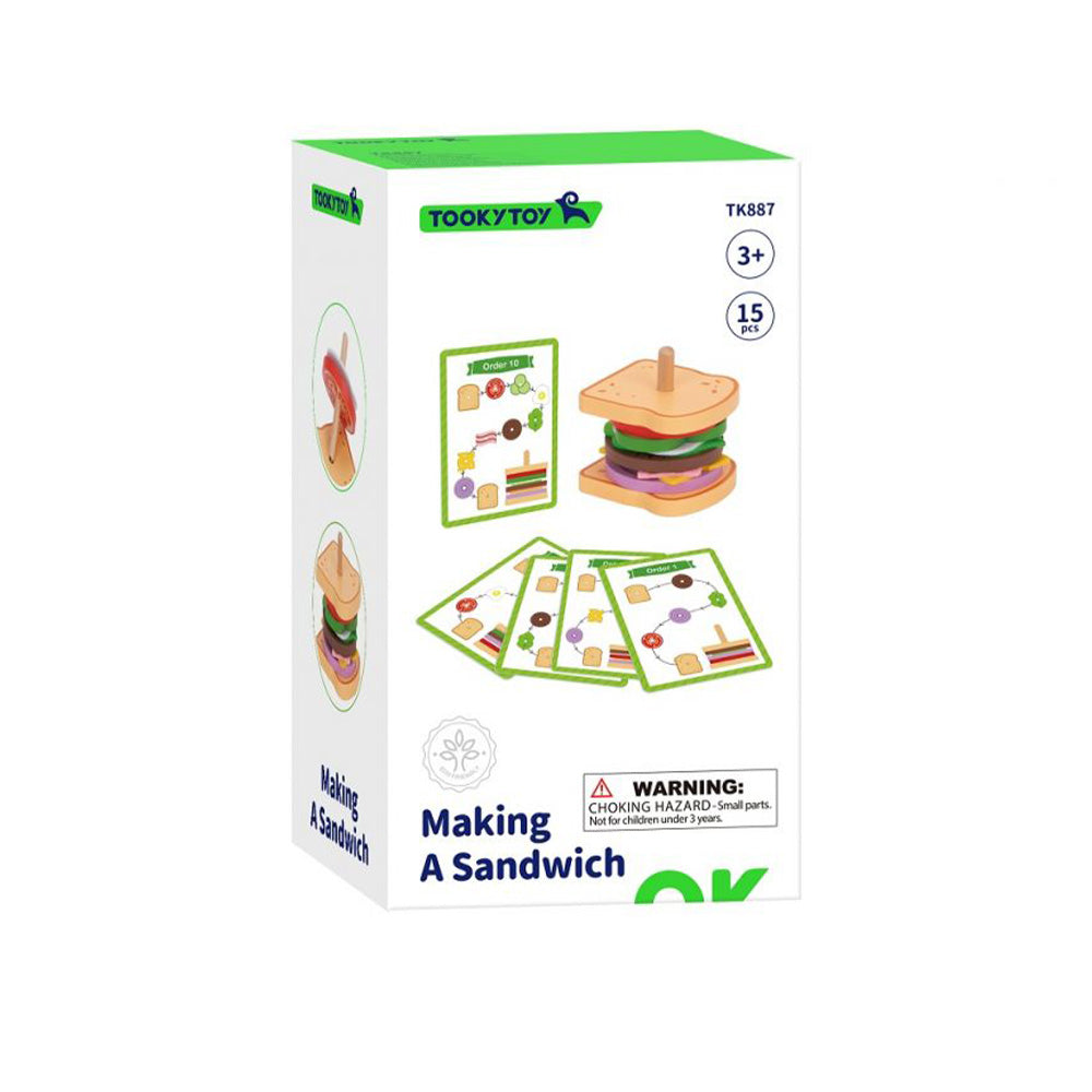 Tooky Toy Making Sandwich - Stacking & Sequencing Activity Toy