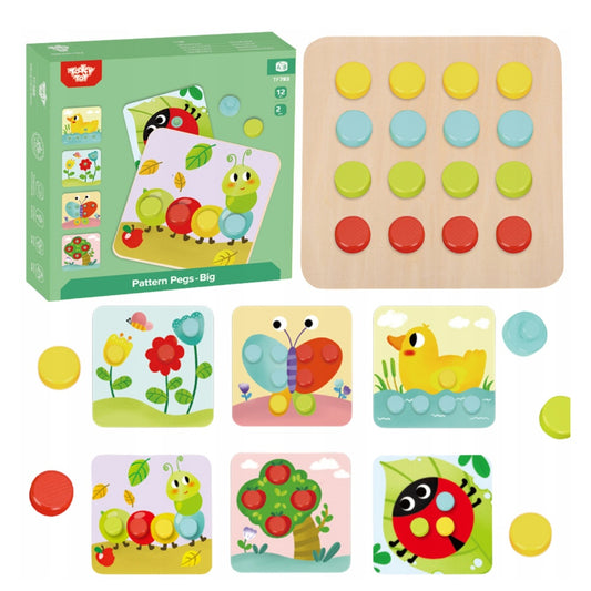 Tooky Toy Big Pattern Pegs
