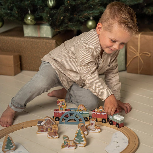 Little Dutch Wooden Train Set - Christmas