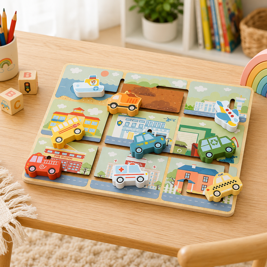 Tooky Toy Vehicle Maze