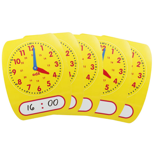 EDX Education Write & Wipe 24 Hour Clock