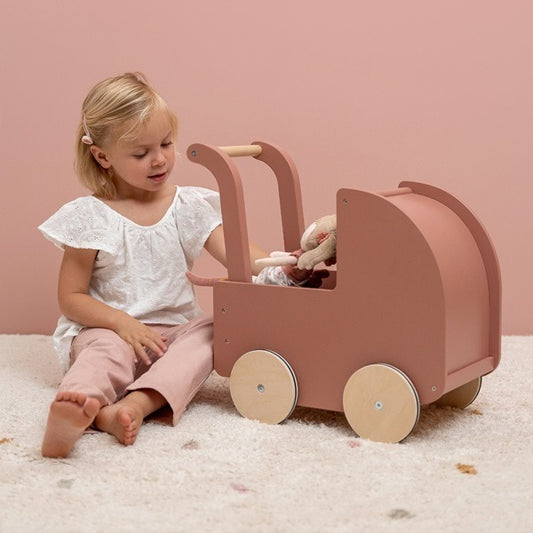 Little Dutch Wooden Doll Pram