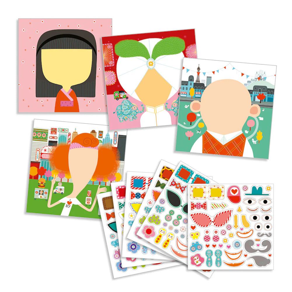 Djeco Create With Stickers - All Different