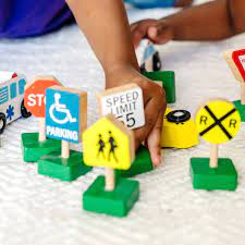 Melissa & Doug Traffic Signs and Vehicles