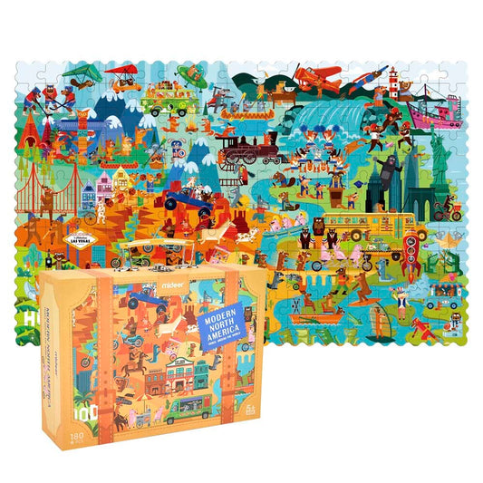 Mideer Travel Around The World Puzzle - North America