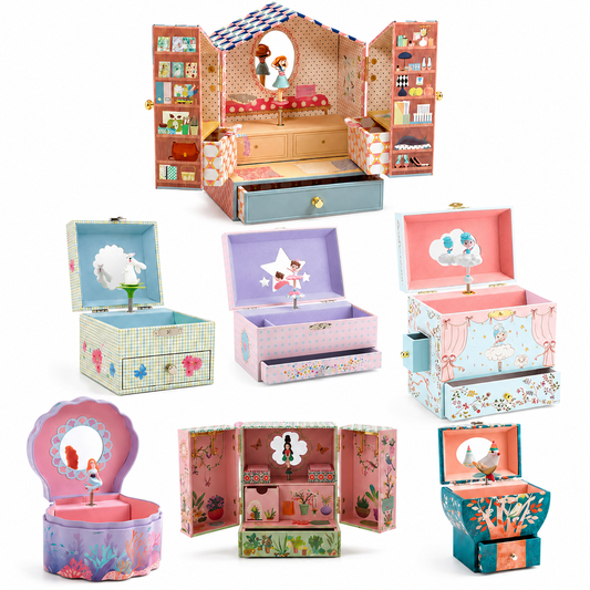 Djeco Musical Jewellery Box - Various Designs