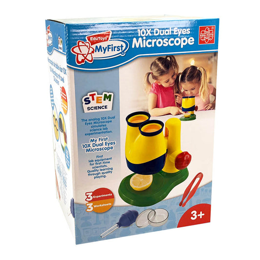 Edu Toys My First Science 10x Dual Eyes Microscope