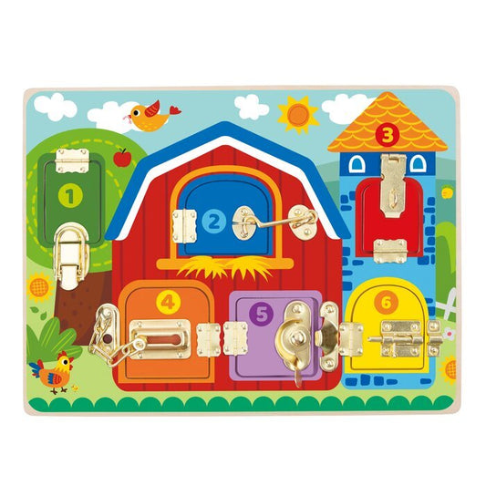 Tooky Toy Latches Activity Board