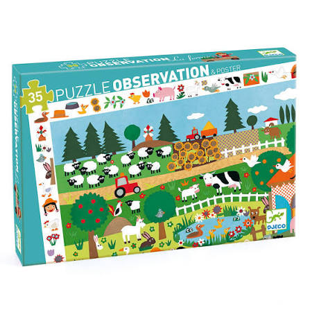 Djeco Observation Puzzle Farm