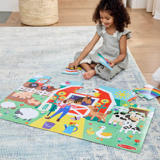 Melissa & Doug Ms Rachel Farm Floor Puzzle (24 Piece)