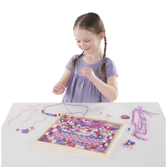 Melissa & Doug Sparkle & Shimmer Beads Wooden Bead Kit