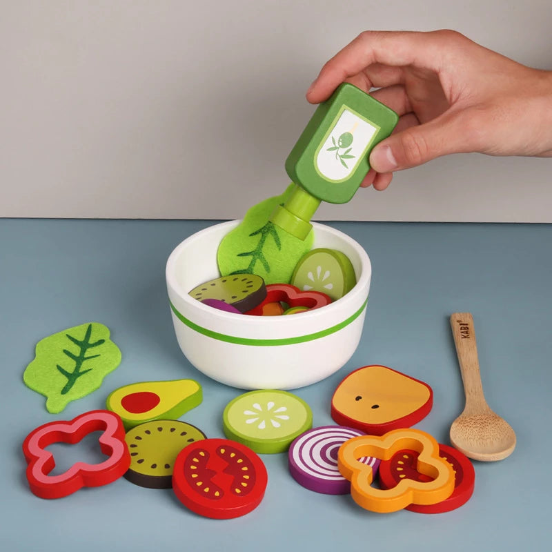 Wooden Salad Set