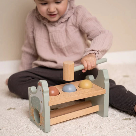 Little Dutch Pounding Bench With Rolling Balls