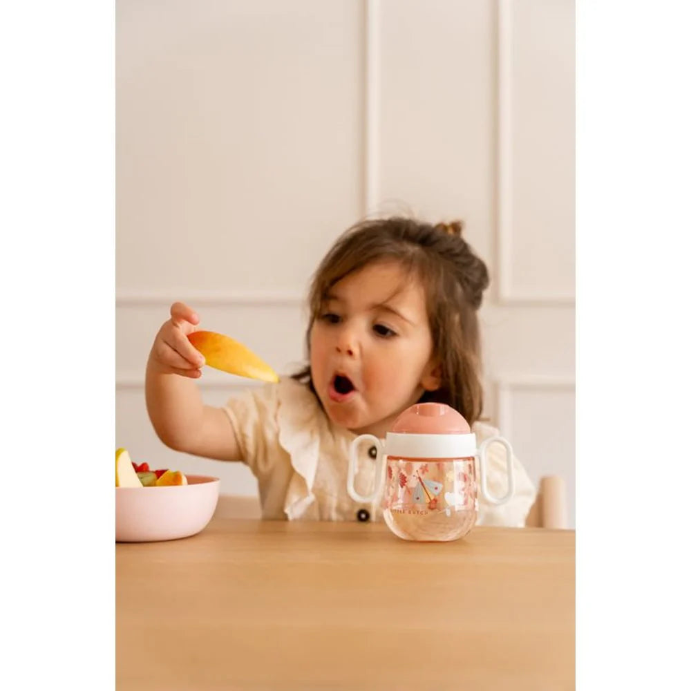 Little Dutch Mio Non-Spill Sippy Cup - Flowers and Butterflies