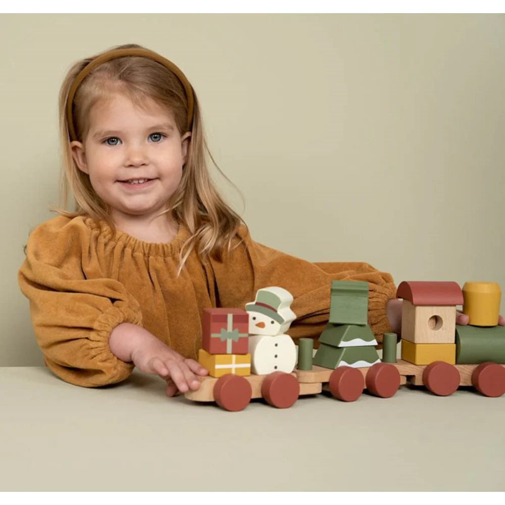 Little Dutch Wooden Train Set - Christmas