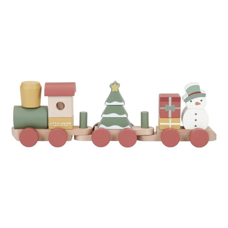 Little Dutch Wooden Train Set - Christmas
