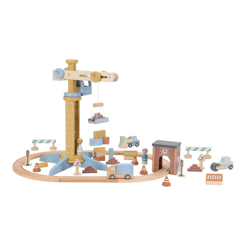 Little Dutch Crane and Train Track Set
