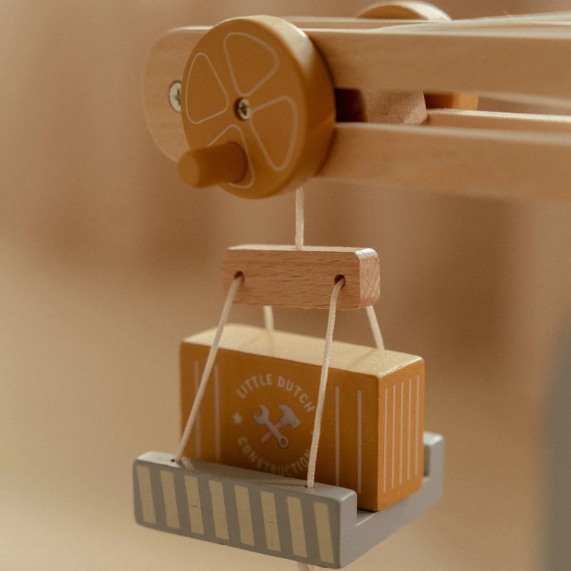 Little Dutch Crane and Train Track Set