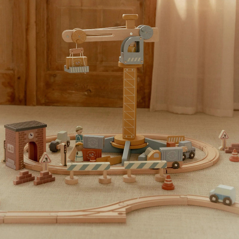 Little Dutch Crane and Train Track Set