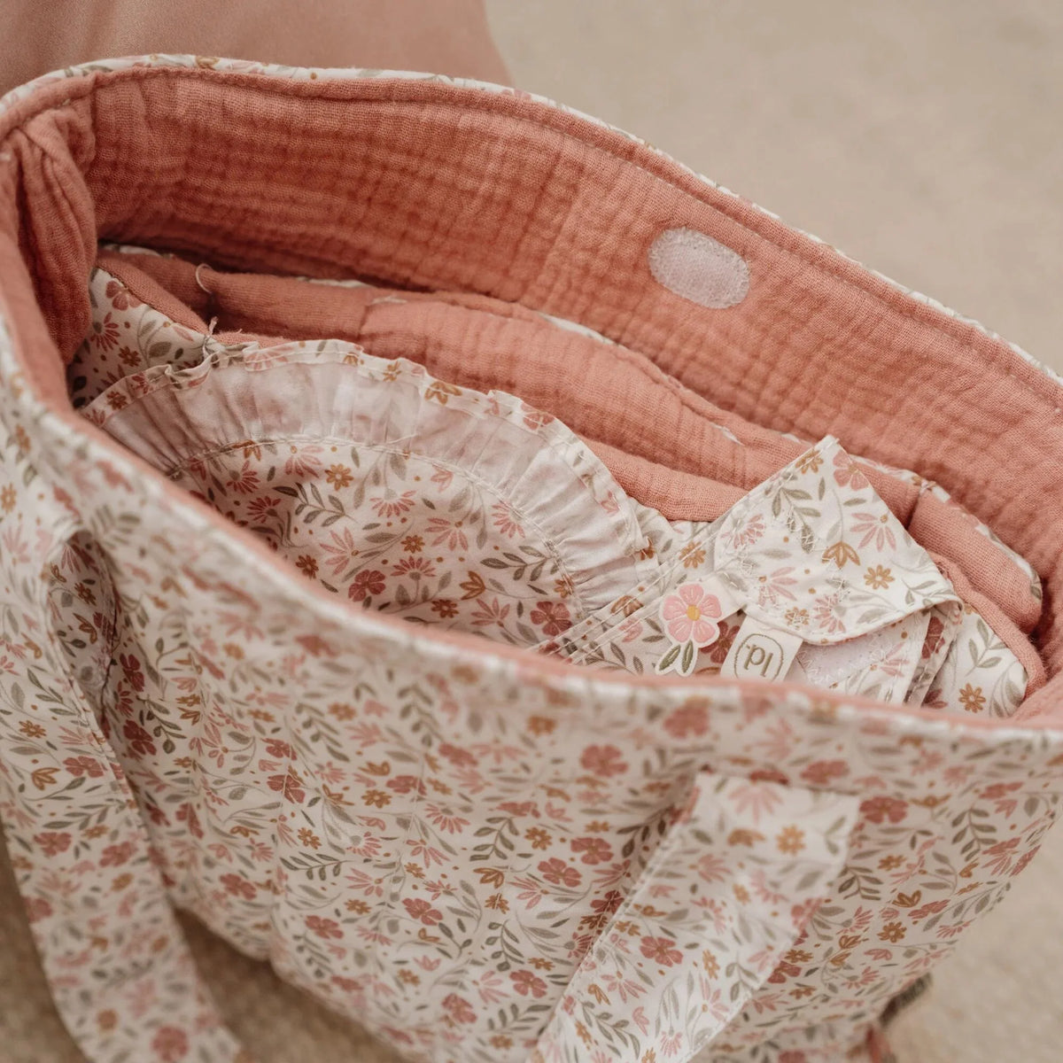 Little Dutch Doll Diaper Bag Soft Flowers