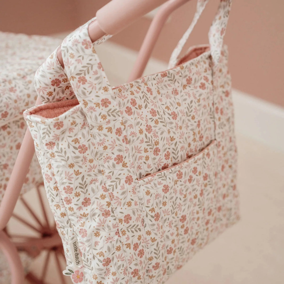 Little Dutch Doll Diaper Bag Soft Flowers