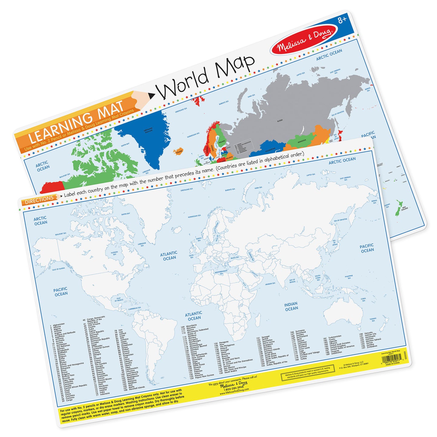 Melissa & Doug Learning Mats - Various Designs