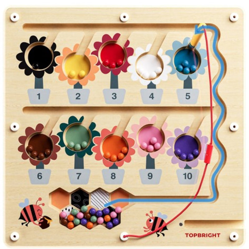 TopBright Busy Bee Magnetic Maze - Colour Sorting & Matching