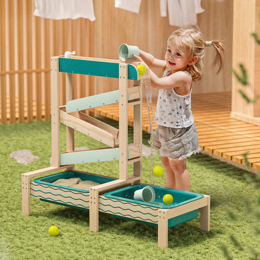 TopBright Outdoor Wooden Sand & Water Play Station