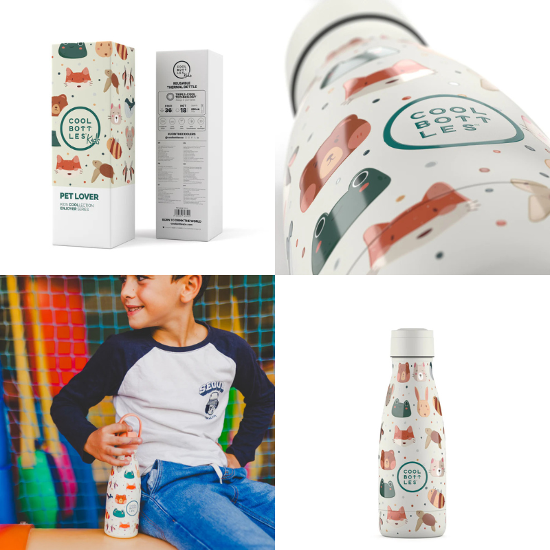 Cool Bottles Kids Triple-Insulated Water Bottle 260ml