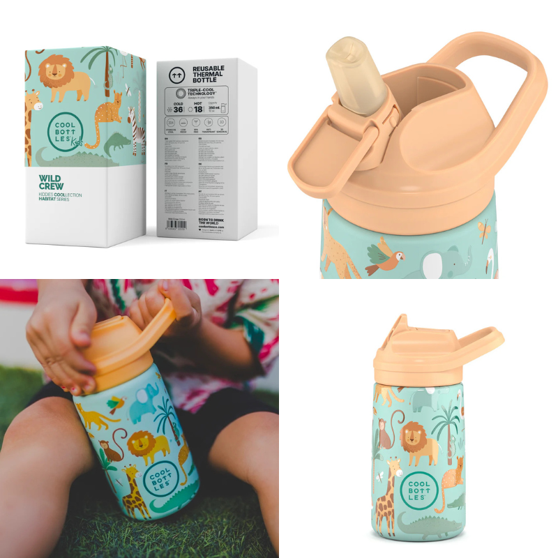 Cool Bottles Kiddies Triple-Insulated Water Bottle 350ml