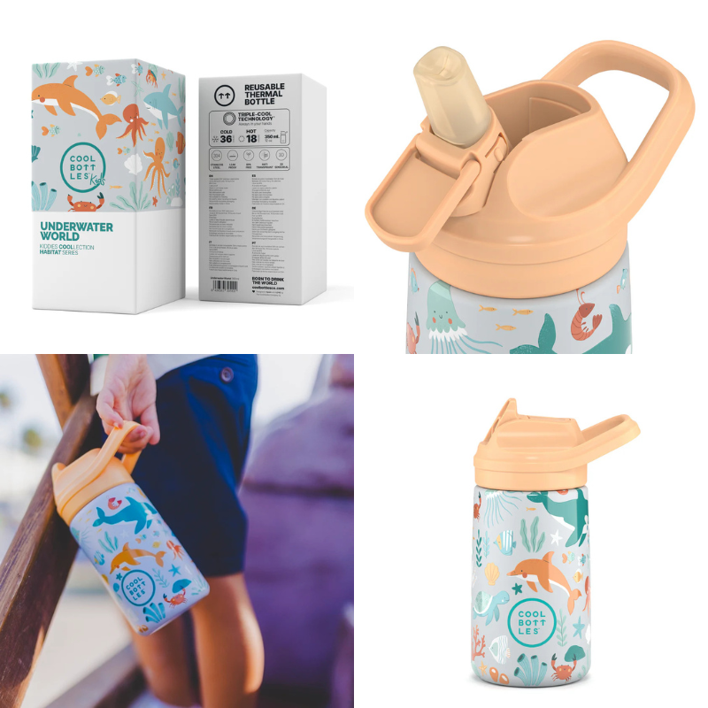 Cool Bottles Kiddies Triple-Insulated Water Bottle 350ml