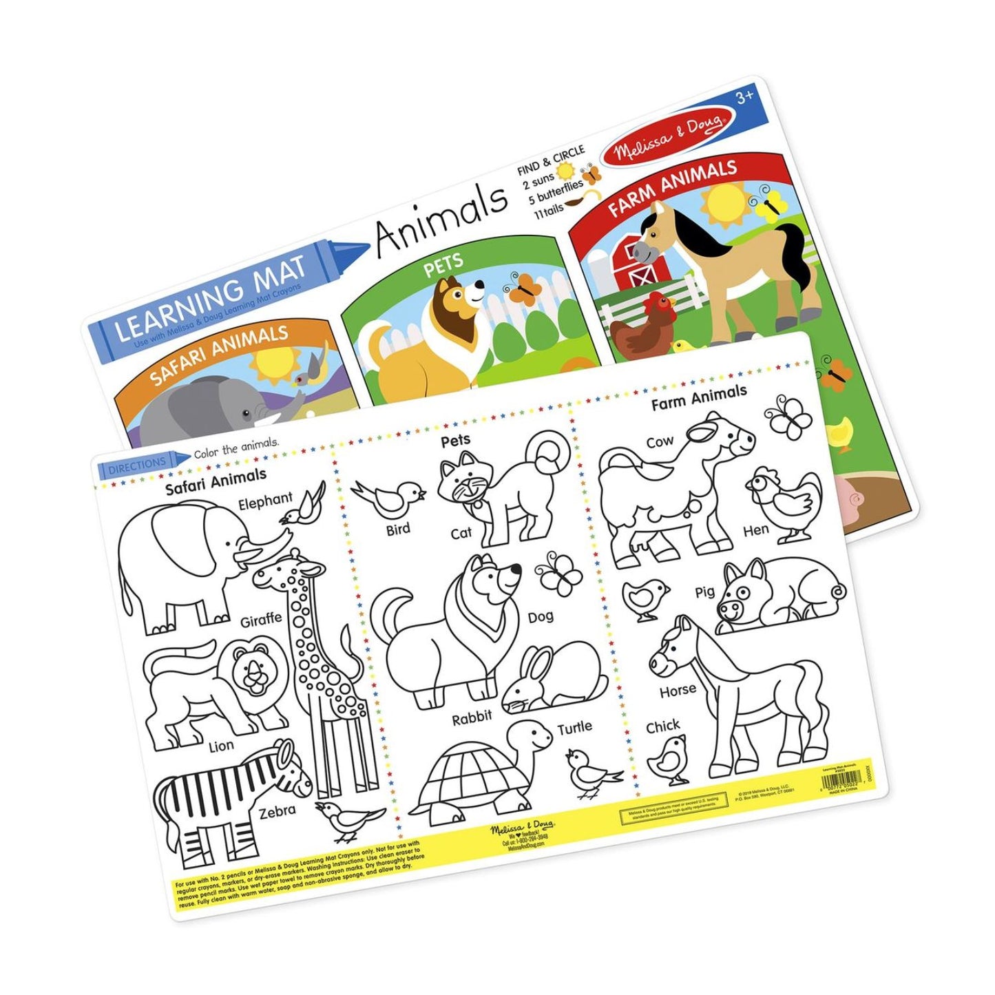 Melissa & Doug Learning Mats - Various Designs