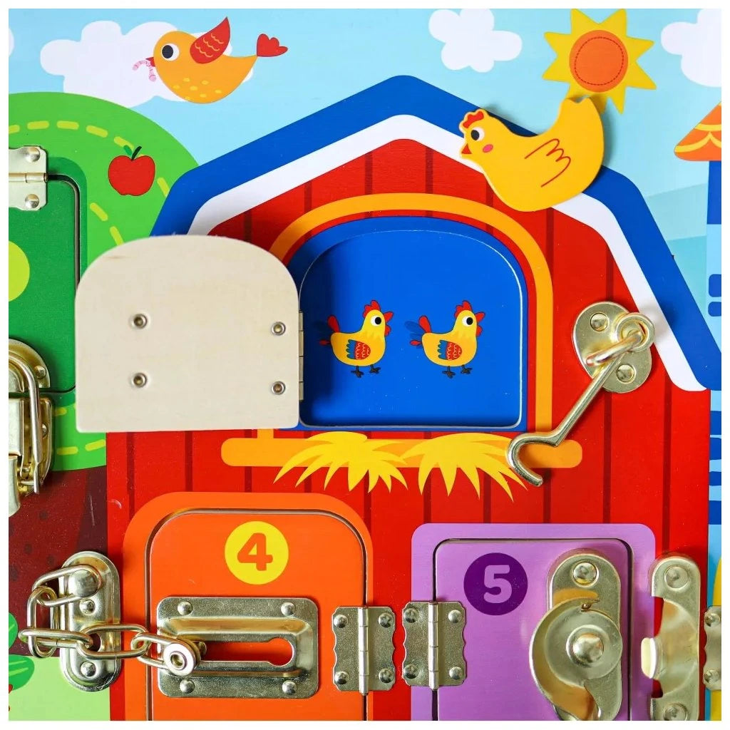 Tooky Toy Latches Activity Board