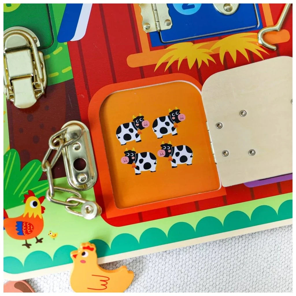 Tooky Toy Latches Activity Board