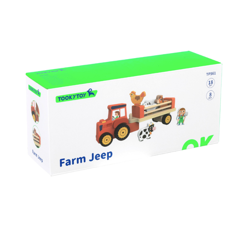 TookyToy Farm Animal & Tractor Set