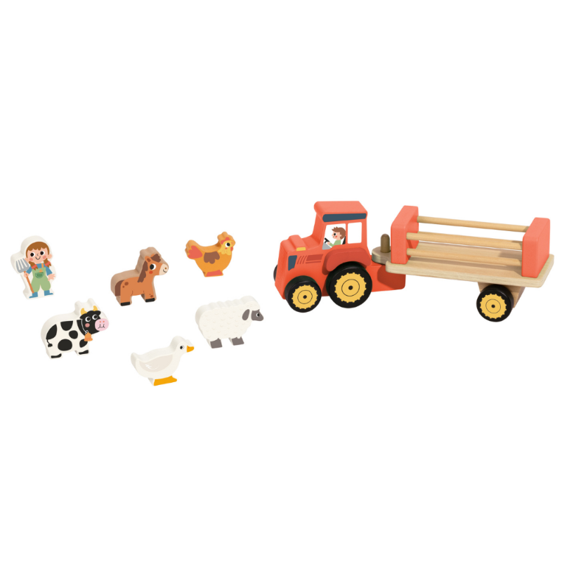 TookyToy Farm Animal & Tractor Set