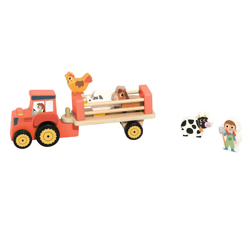 TookyToy Farm Animal & Tractor Set