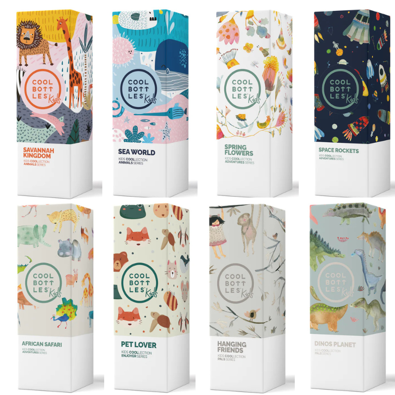 Cool Bottles Kids Triple-Insulated Water Bottle 260ml