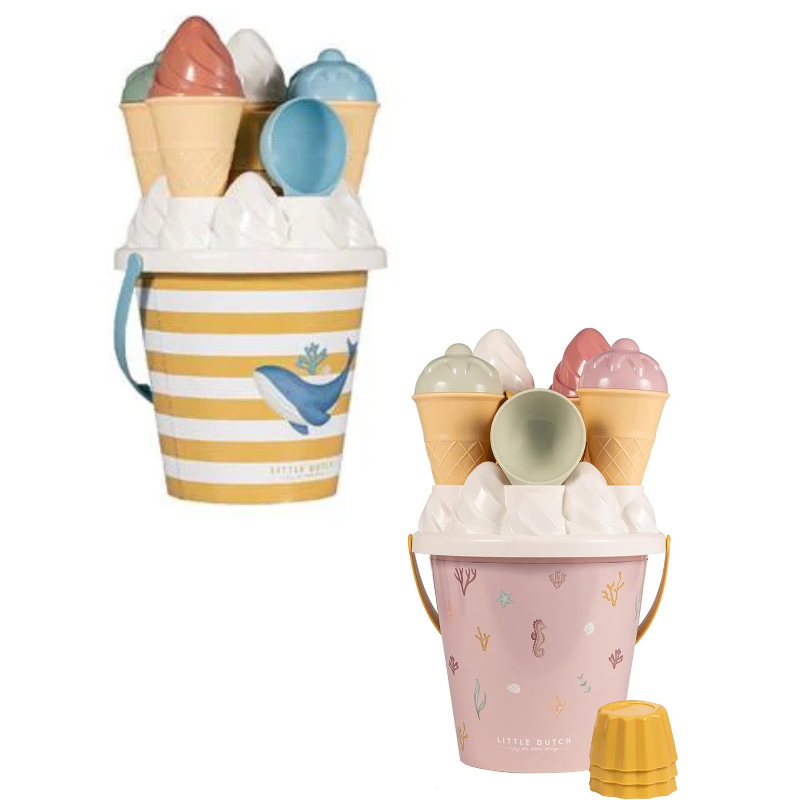 Little Dutch Ice Cream Beach Bucket - Various Designs