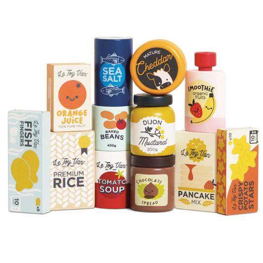 Le Toy Van Wooden Supermarket Grocery Weekly Shop