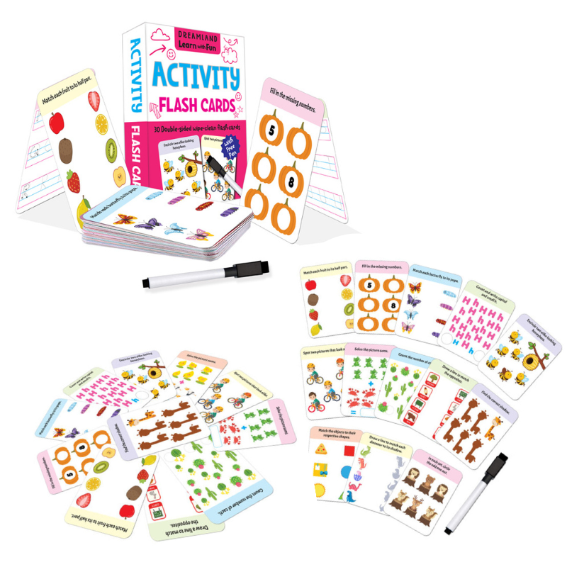 Dreamland Wipe Clean Flashcards - Various Designs