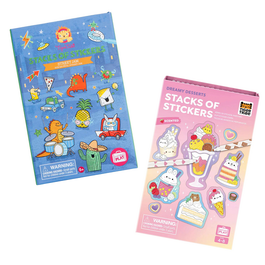 Tiger Tribe Scented Stacks of Stickers - Various Designs