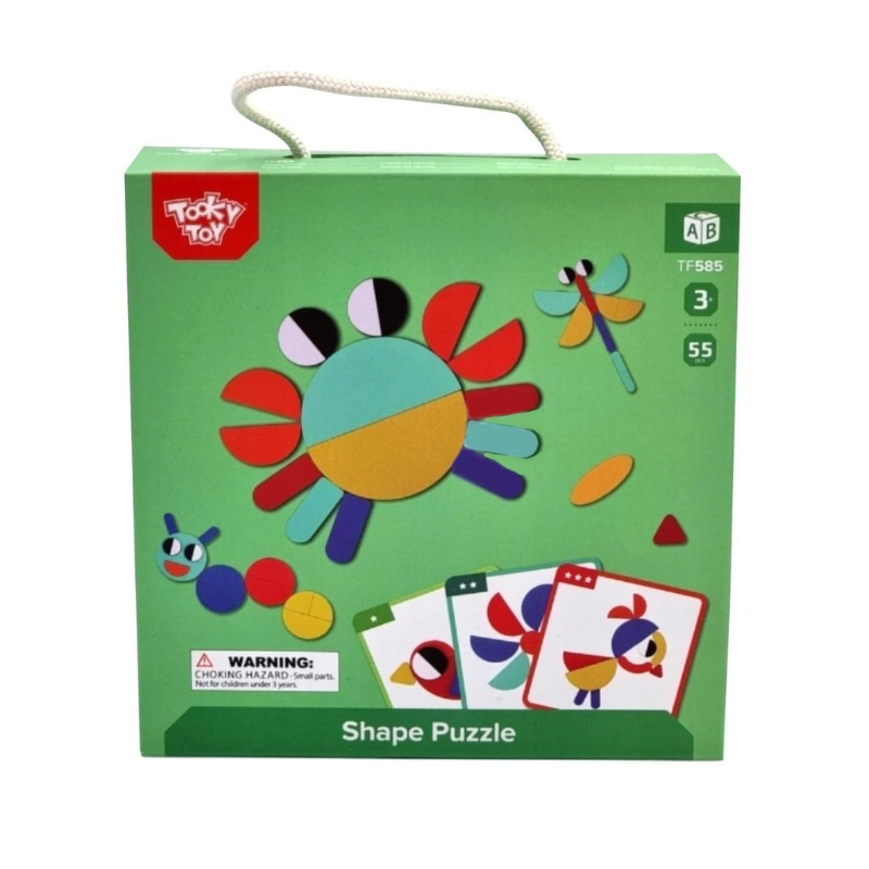 Tooky Toy Shape Puzzle - 55 Pc
