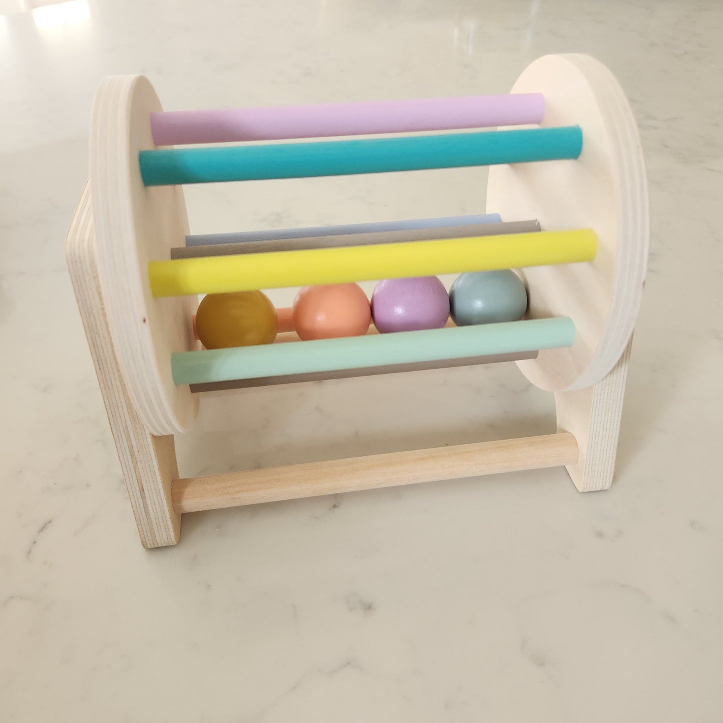 Montessori Wooden Rolling Drum