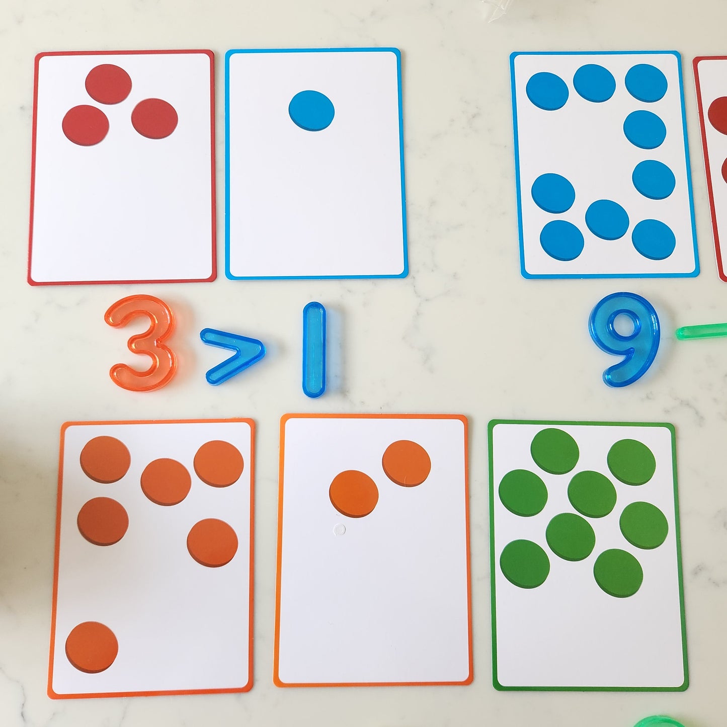 Math Number And Card Set