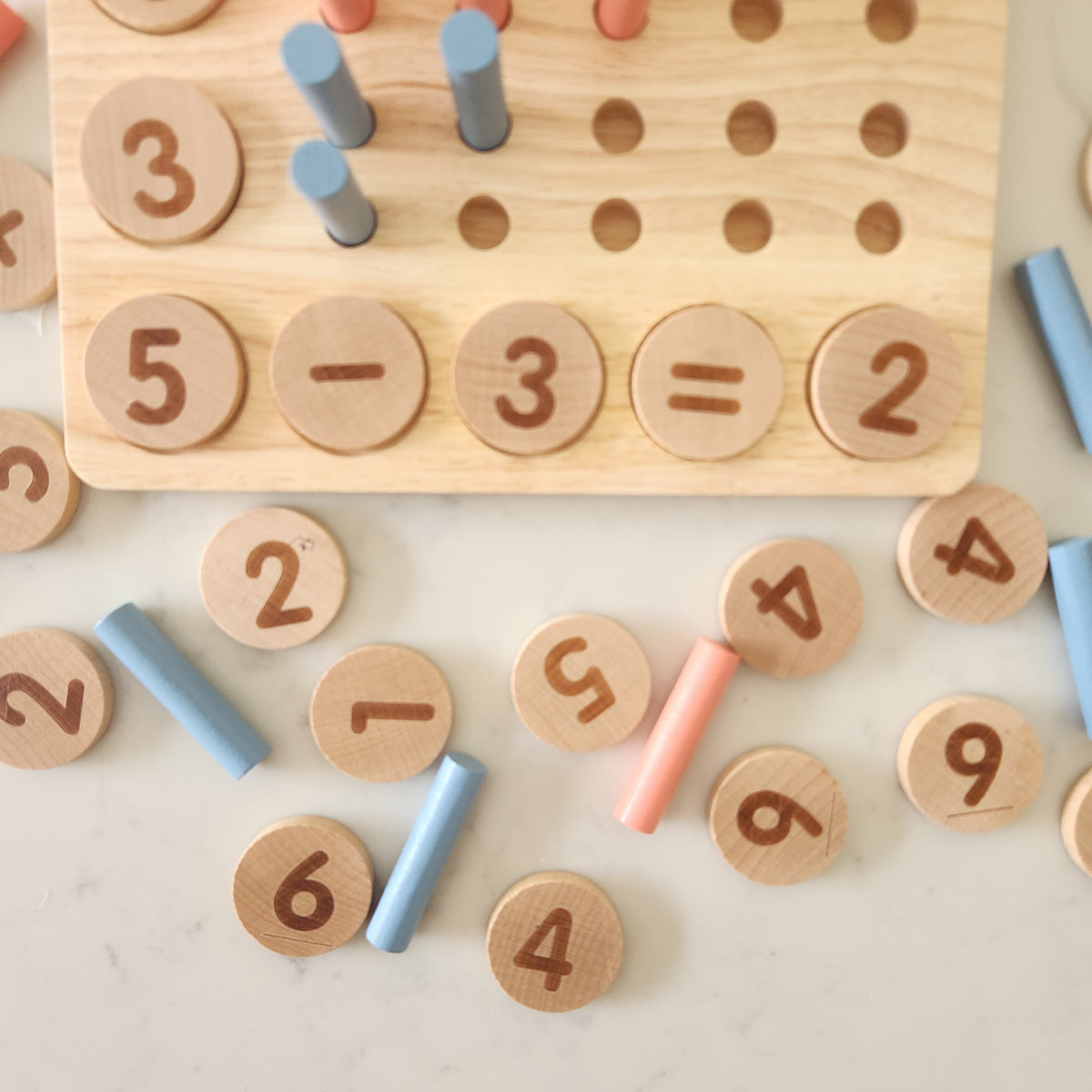 Wood Math Machine Wooden Math Set – The Toy Trip