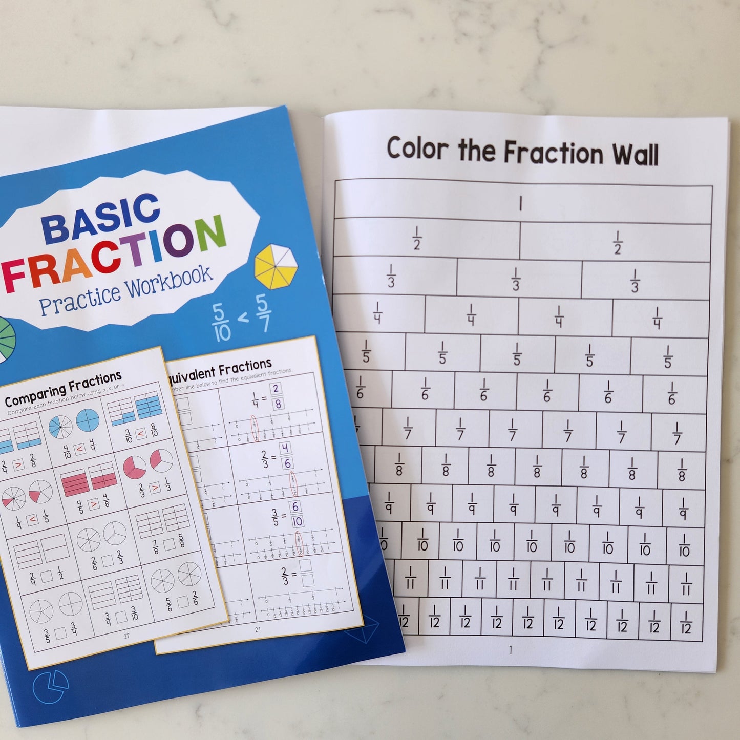 Math Fraction Workbook