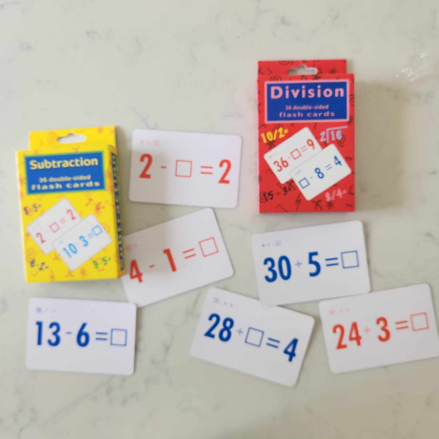 Mathematics Flash Cards - Various Designs