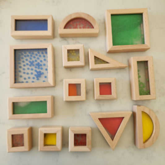 Sensory Block Set with Beads and Sand
