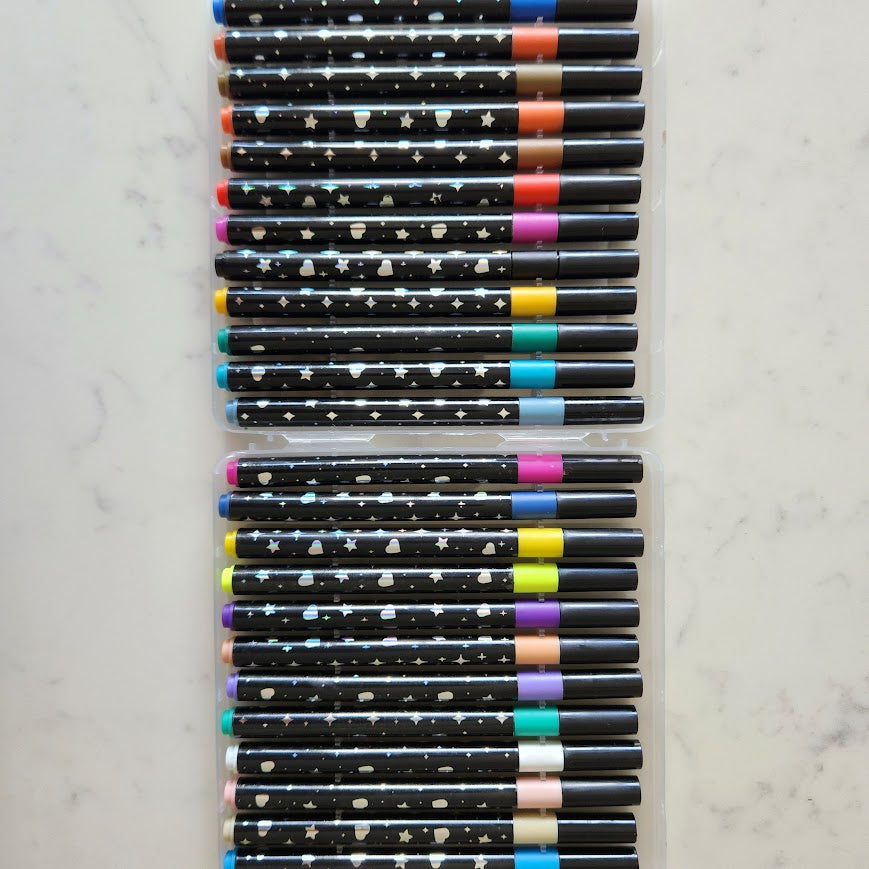 Glitter Markers - 12 Piece